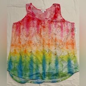 NWT Concept Women’s Tye Dye Tank Top Size 1X